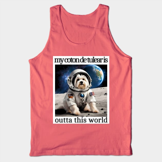 Outta This World Coton de Tulear Tank Top by Doodle and Things